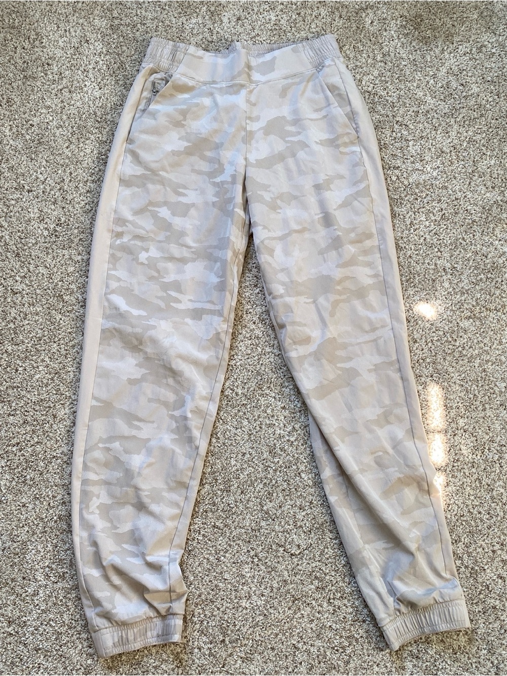 Athleta Beige Camo Joggers
